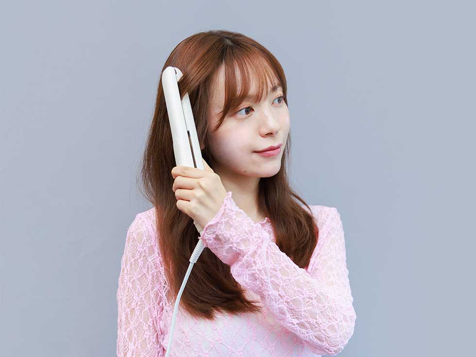 VS ストレート／ 韓国2way カールウエーブ／モッズコンパクトコーム付き前髪 Panasonic（パナソニック） コンパクトブラシアイロン26mm 2Way ヘア